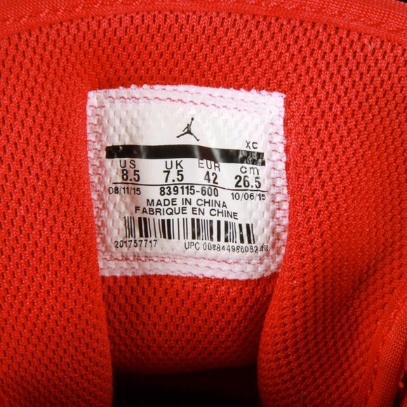 Authenticity Guaranteed NIKE Jordan 1 Retro Red Elephant Print Sneakers - Picture 12 of 15